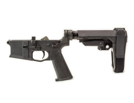Griffin Armament MK2 Ambi AR-15 Complete Lower Receiver w/ SBA3 Brace, Black