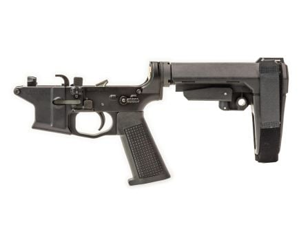 Griffin Armament MK2 Ambi AR-9 Complete Lower w/ SBA3 Brace, Black