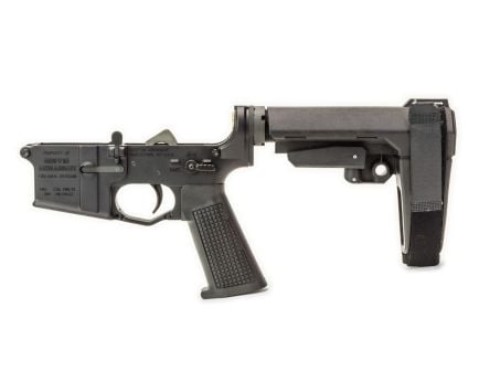 Griffin Armament MK1 AR-15 Complete Lower Receiver w/ SBA3 Brace, Black