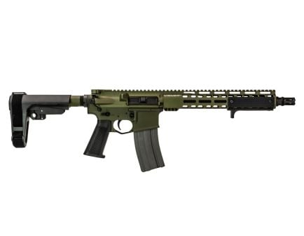 Griffin Armament MK1 CQB 12.5" 223 Wylde AR Pistol, Warhawk Green