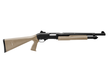 Savage Arms Stevens 320 Security 18.5" 12 Gauge 5rd Pump Shotgun, FDE/Black