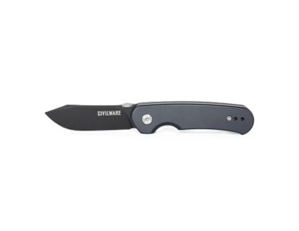 Civilware Puncher, Titanium/Battleship Grey Folding Knife