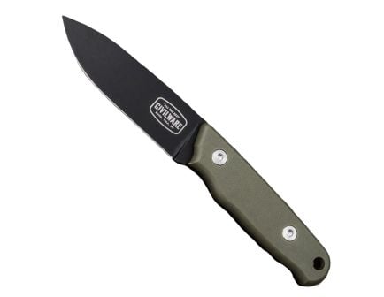 Civilware Packer, OD Green/Black Fixed Blade Knife
