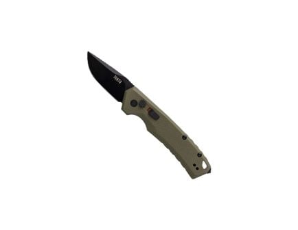 Tekto Knives A3 Delta Mini Auto Folding Knife, OD Green