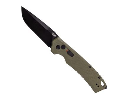 Tekto Knives A3 Delta Auto Folding Knife, OD Green