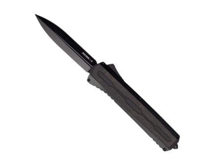 Tekto Knives A7 Zastava Auto Knife, Black/Black Wood
