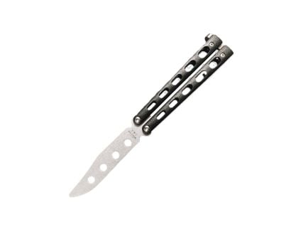 Bear & Son 4" BLACK BUTTERFLY TRAINER KNIFE