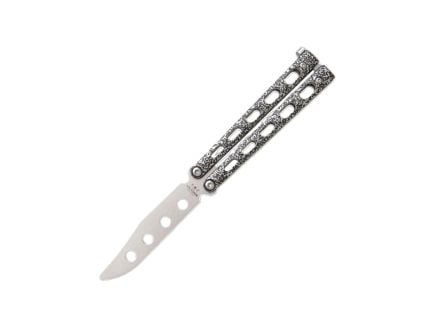 Bear & Son 4" SILVER VEIN BUTTERFLY TRAINER KNIFE