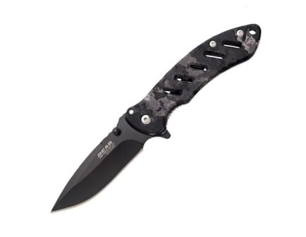 Bear Edge BRISK 1.0 4 1/16" MIDNIGHT CAMO FRAME LOCK FOLDING KNIFE