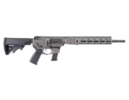 LWRC IC-9 Carbine 16" 9mm AR-PCC Rifle, Tungsten Grey