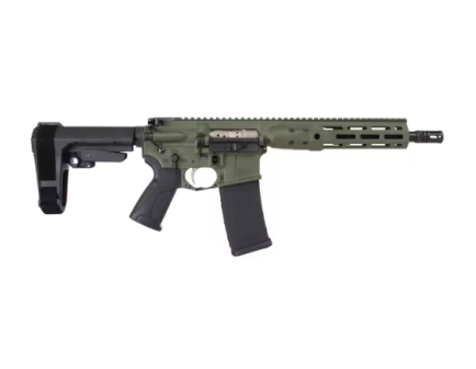 LWRC IC DI 10.5" .300 Blackout AR Pistol w/ SBA3 Brace, OD Green