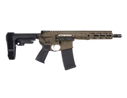 LWRC IC DI 10.5" .300 Blackout AR Pistol w/ SBA3 Brace, Patriot Brown