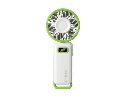 Diveblues Fanzy handheld Fan, White/Green