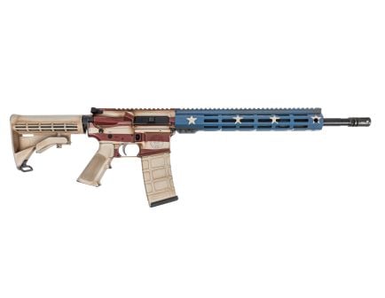 PSA "USA-15" 16" Mid-Length 5.56 NATO 1:7 Nitride 13" Hex M-LOK EPT Rifle, American Flag