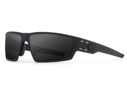 Gatorz Eyewear Warhawk Smoke Optimized Polarized Black w/ Black Logo