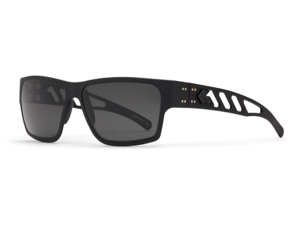 Gatorz Eyewear Delta M4 Polarized Smoke Polarized Black w/ Black Logo
