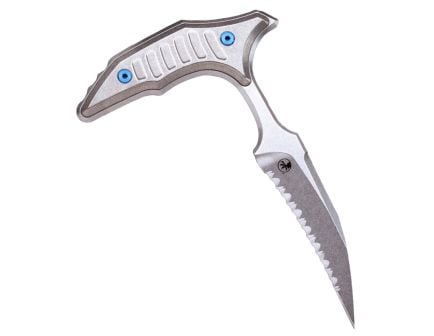 Microtech BEE Marfione Select Push Dagger Non-Serrated, Titanium/Blue