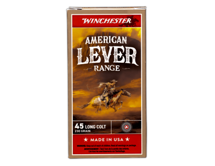 Winchester American Lever Range .45 Long Colt 250gr LFN Ammo, 50Rds
