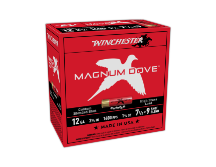 Winchester Magnum Dove 12 Gauge 2-3/4" #7.5 & #9 1-1/4oz Shotshells, 25rds