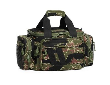 Savior Specialist Range Bag w/ 3 Pistol Rugs, Tiger Stripe Camo