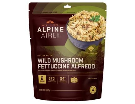 AlpineAire Freeze-Dried Meal Pouch, Wild Mushroom Fettucine Alfredo