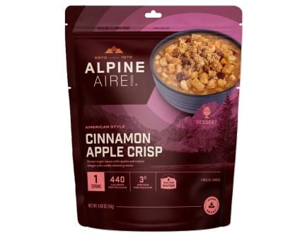AlpineAire Freeze-Dried Meal Pouch, Cinnamon Apple Crisp