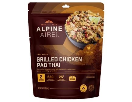 AlpineAire Freeze-Dried Meal Pouch, Grilled Chicken Pad Thai