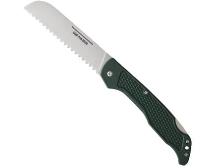 Ontario Knife Company Camp Plus Bread Lockback Folding Knife, Green