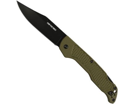 Ontario Knife Company Camp Plus EDC Lockback, OD Green