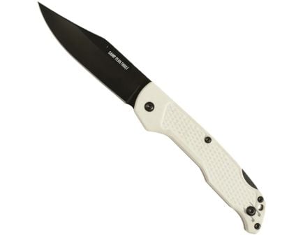Ontario Knife Company Camp Plus EDC Lockback, White