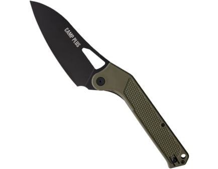 Ontario Knife Company Camp Plus Linerlock Folding Knife, Green