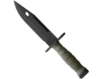Ontario Knife Company M-9 Sawback Combat Knife Fixed Knife, OD Green