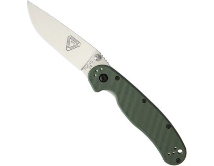 Ontario Knife Company RAT II Folding Knife, OD Green/Satin