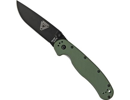 Ontario Knife Company RAT I Folding Knife, OD Green/Black