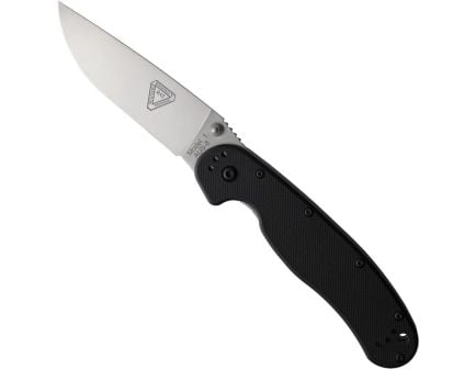 Ontario Knife Company RAT I Folding Knife, Black/Satin