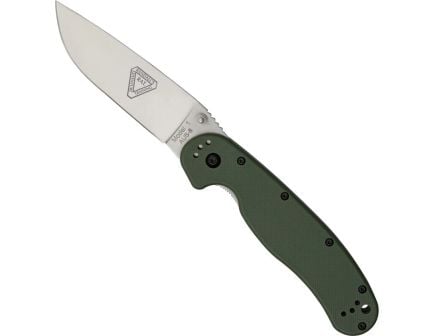 Ontario Knife Company RAT I Folding Knife, OD Green/Satin