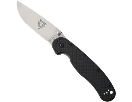 Ontario Knife Company RAT I D2 Folding Knife, Black/Satin