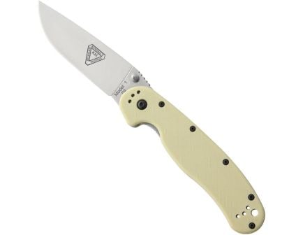 Ontario Knife Company RAT I D2 Folding Knife, Tan/Satin