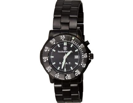 Smith & Wesson Mens SWAT Watch, Black/Black