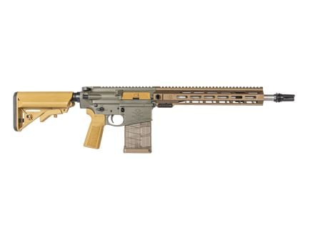 PSA Sabre-10A1 Forged 14.5" 6.5 Creedmoor Mid-Length Rifle w/ SilencerCo ASR Mount - Moss Green/Burnt Bronze Rail