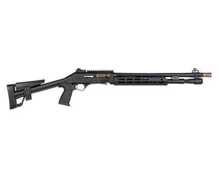 Panzer Arms M4 Speed Pro A.R.G.O. 12 GA 18.5" Semi-Auto Shotgun, Black/Bronze Titanium