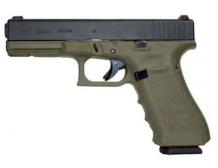 Glock 22 Gen4, .40 S&W Pistol, Battlefield Green - PG2250203BFG