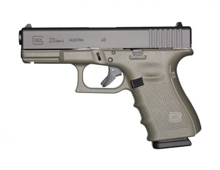 Glock 23 Gen 4 .40 S&W Pistol, Battlefield Green - PG2350203BFG