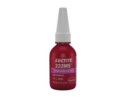 Loctite 222MS Low Strength Threadlocker, 10 mL Bottle
