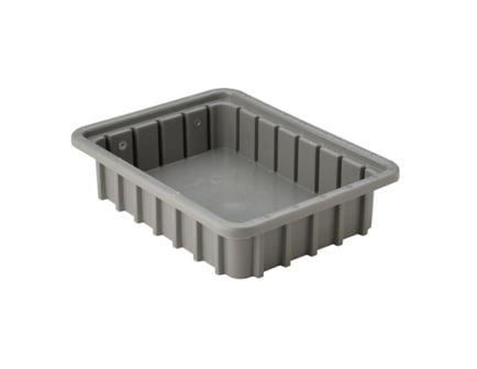 Brownells Small 10.88" x 8.25" x 2.50" Poly Bench Box, Gray Pack of 3