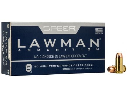 Speer Lawman Clean-Fire Training 180 gr Total Metal Jacket .40 S&W Ammo, 50/box - 53880