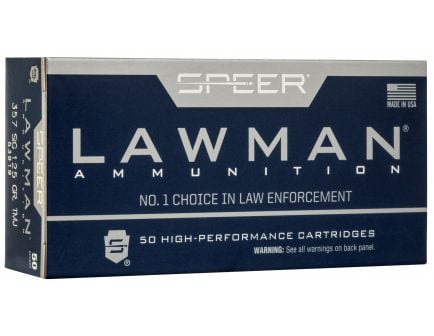 Speer Lawman Training 125 gr Total Metal Jacket .357 Sig Ammo, 50/box - 53919