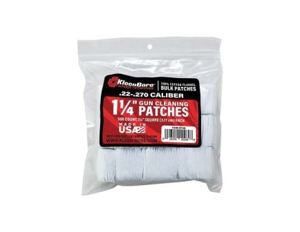 KleenBore .22 Cal/.270 Cal 1.25" x 1.25" Square Cleaning Patch