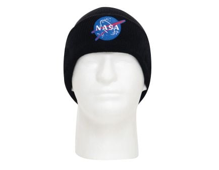 Rothco Deluxe NASA Meatball Logo Embroidered Watch Cap - Black