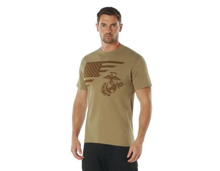 Rothco US Flag / USMC Eagle, Globe, & Anchor T Shirt